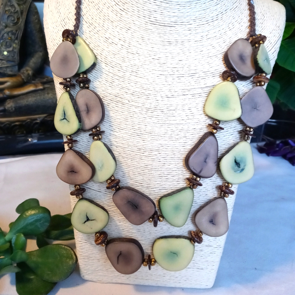 Organic Vegan Tagua Nut Necklace